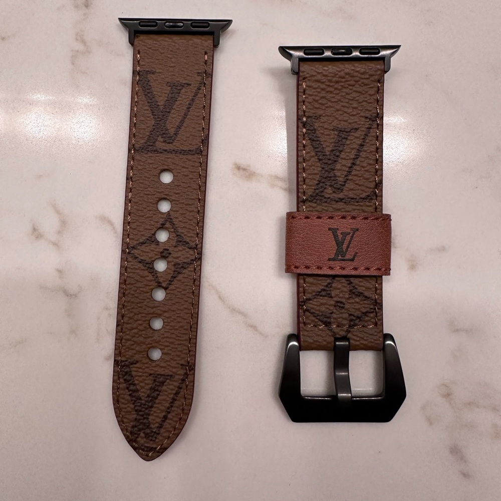 Louis Vuitton Brown Monogram Watch Strap